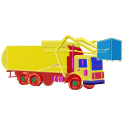 Truck Embroidery Design 4 Truck Embroidery Design 4